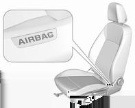 Seats, restraints 61 Keep the area in which the airbag inflates clear of obstructions. Fit the seat belt correctly and engage securely. Only then is the airbag able to protect.