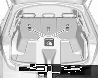 In addition to the ISOFIX brackets, fasten the Top-tether strap to the Top-tether fastening eyes. ISOFIX child restraint systems of universal category positions are marked in the table by IUF 3 66.