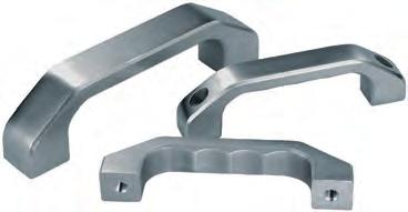 K0198 Stirrup-shaped handles stainless steel stainless steel view A-A Form A Precision cast stainless steel 1.4308, Fasteners made of 1.