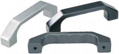 K0199 Stirrup-shaped handles EN AW-6060 Form A natural colour anodized Form B black anodized Form C titanium colour powder coated Matt-finished and anodized or powder-coated