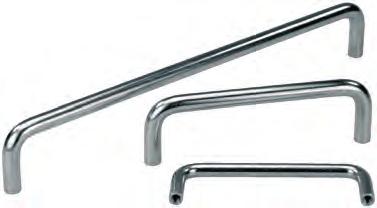 35003 350 M6 12 500 0,190 K0206 Stirrup-shaped handles in stainless steel stainless steel D1 Handle stainless steel 1.4305, Fasteners made of 1.