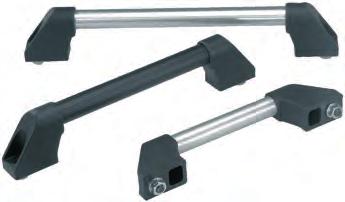 K0210 Lightweight handles KIPP Lightweight handles Form A connecting tube ground and natural colour anodized Form B connecting tube with serrated plastic coating Order No.