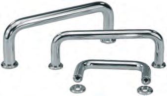 K0214 Stirrup-shaped handles, high-polish chromium-plated blend washer view A-A Steel Very finely ground and high-polish chromium-plated K0214.