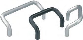 K0219 Angled draw-pull handles Aluminium Matt-finished, black anodized or natural colour anodized K0219.
