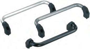 18003 180 500 0,058 K0220 Bowed tube handles Form A connecting tube natural colour anodized Form B connecting tube black