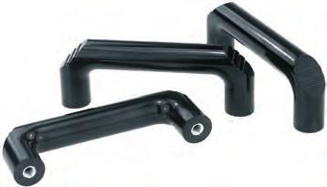 K0188 Stirrup-shaped handles min. 14 Duroplastic PF 31, black.