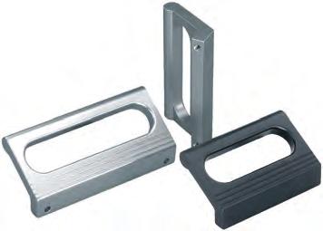 K0234 Angled profile handles Form A Profile aluminium EN AW-6060 Profile aluminium matt-polish anodized K0234.