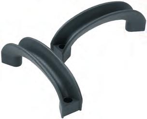 K0194 Bridge handle Material, surface finish: Anthracite grey thermoplastic K0194.