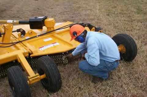 OPERATION Ensure that the Manual Canister is secured to the mower with the Operator s Manual inside. Ensure all decals are in place and legible.
