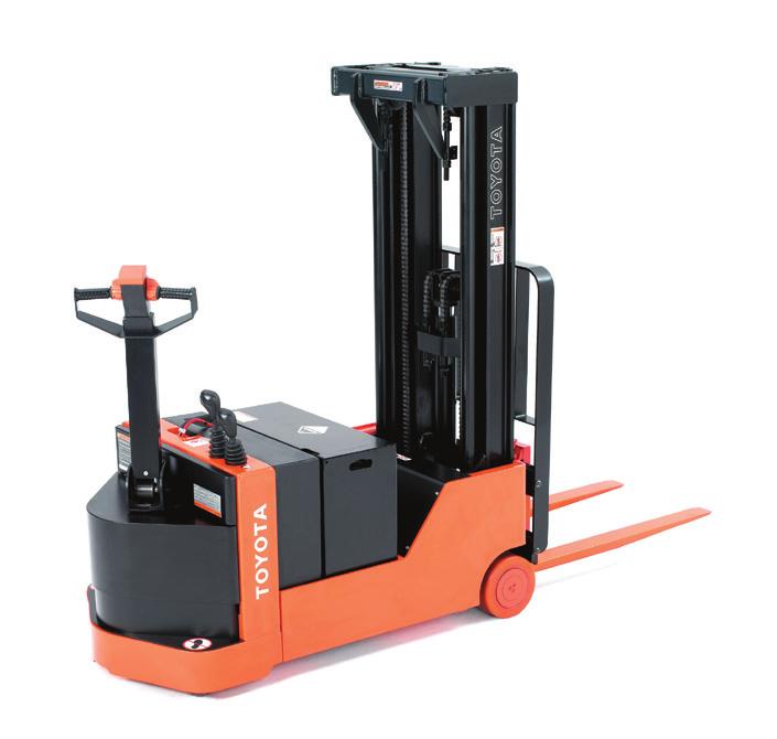 5 ft min aisle width MAKE MODEL TYPE FORK LENGTH LOAD POWER TYPE DIMENSIONS WEIGHT CAT-CLASS Toyota 8HBW23 Walkie Pallet Jack 48 in 4500 lbs 9.