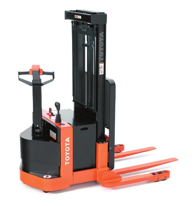 Electric 24v 76 x 28 x 72 in 2,260 lbs 480-1224 Toyota 6BWS20 Straddle Stacker 42 in 4,000 lbs 150 in Electric 24v 71.
