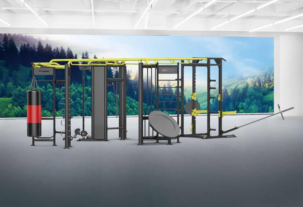 I-ZONE Customized Group Functional Training Impulse Zone offers modularized stations, and each station is interchangeable, which offers full customizability to best suit individual and group fitness