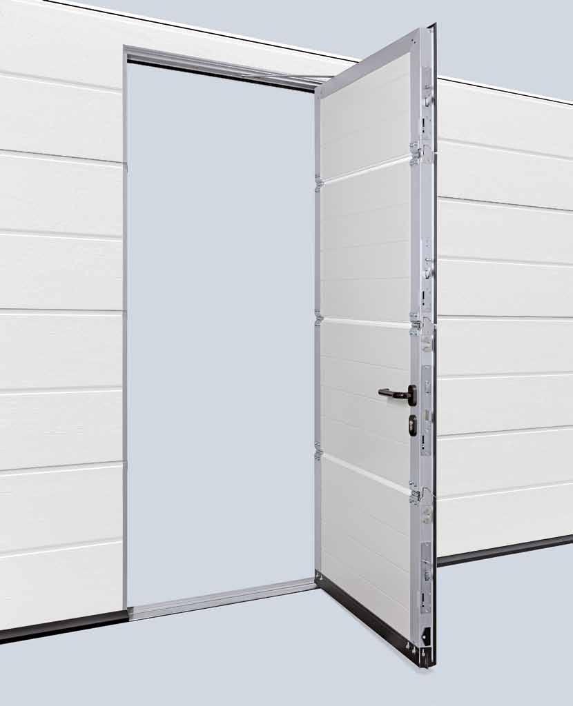 Wicket doors with trip-free