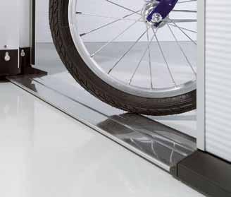 Only from Hörmann Unhindered access to the garage for doors up to 4000 mm width Only Hörmann offers a wicket door stainless steel threshold that is only 10 mm in the centre and 5 mm high at the sides.