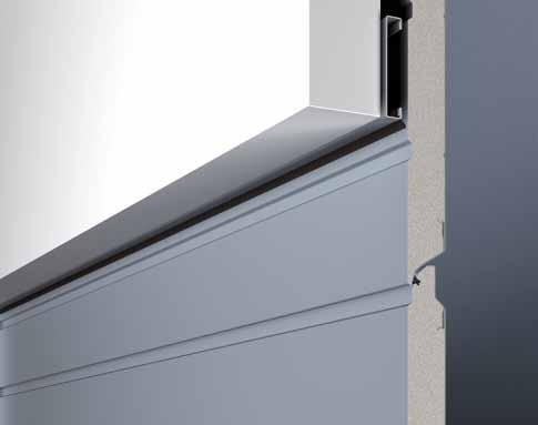 Flush-fitting fascia panels For LPU doors, a fascia panel is the most elegant solution for an invisible transition between the panel