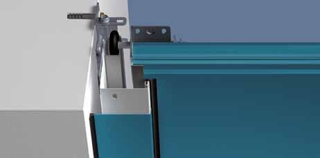 (For Micrograin doors with a smooth surface finish) 1 Two different widths make it possible to cover the side frame for different fitting situations.