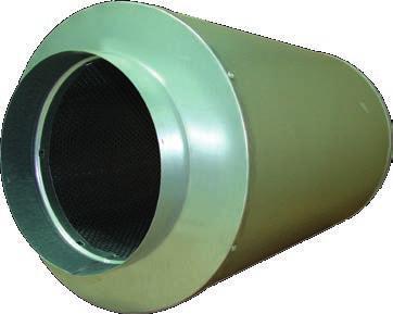 ASK-2 The acoustic material of the circular silencers is composed of a noncombustible rigid rockwool protected from air stream with a black mineral liner.