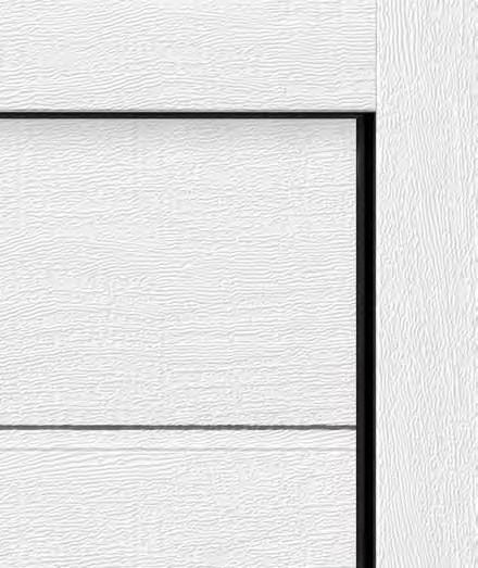 For sectional doors with the surface finishes Sandgrain, Silkgrain or Decograin as well as coloured doors, the frame coverings are