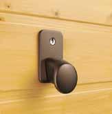 Manually operated doors with a handle are locked and break-in-resistant with a latch lock.