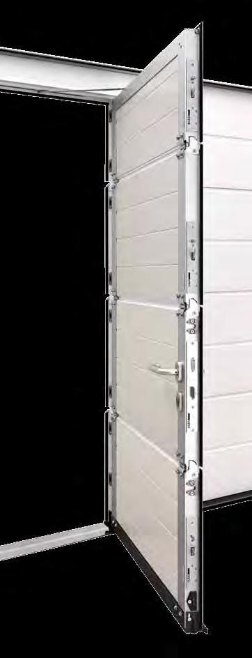 WICKET DOORS WITH TRIP-FREE THRESHOLD Only from Hörmann An easy passage into your garage A door in the door lets you easily access whatever you have in your garage, such as gardening tools, bikes or