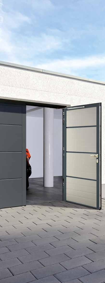 SIDE DOORS A matching side door for every garage door However large your side entrance might be and however high the demands are on thermal insulation: At Hörmann you are guaranteed to find the right