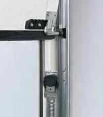 Tension spring assembly with spring-in-spring system Double tension springs and double cabling on each side safeguard the door leaf against