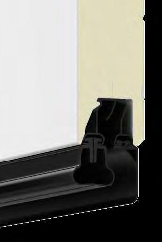 reinforcement in screw fixing area Double lip seal in the section transitions Double bottom seal Further equipment options: All glazing types available for depth 42 mm Aluminium glazing frame with