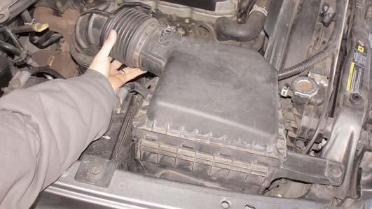 Figure 12 Pull the entire air box and flexable air intake