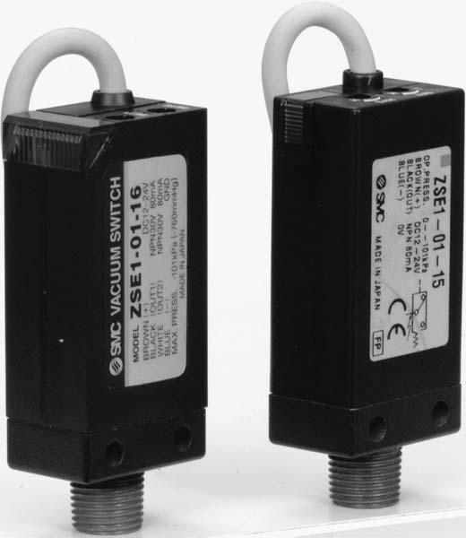 Compact Pressure Switch Series SE/ISE For Vacuum For Positive Pressure For General Pneumatics Can be integrated with M ejector