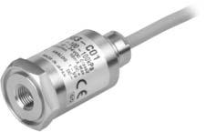 2 Variations Compact Pressure Sensor for Pneumatics P. 6--25 Series PSE54 Male thread type Plug-in reducer type M5 female thread, through type M x.5 M5 x.