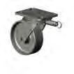 Other series can be ordered with demountable swivel locks where damage to the swivel lock may occur.