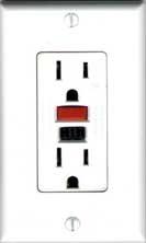 3 TYPES OF GROUND FAULT CIRCUIT INTERRUPTERS RECEPTACLE TYPE: This type of GFCI is used in place of the standard duplex receptacle found throughout a house or