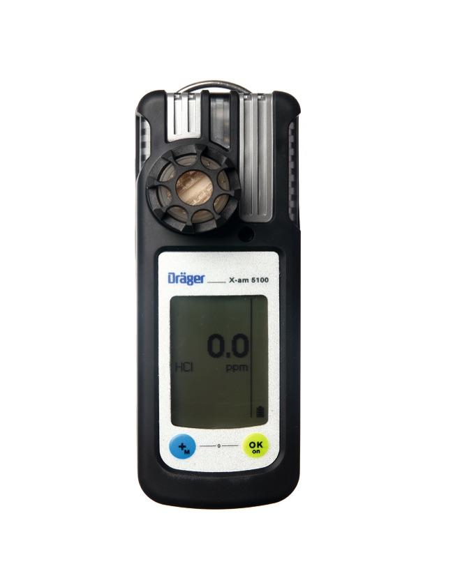 Dräger X-am 5100 Single-Gas Detection Device For manufacturing petrochemical products, aseptic packing, or handling of rocket fuel: the Dräger X-am 5100 portable single-gas detector guarantees that