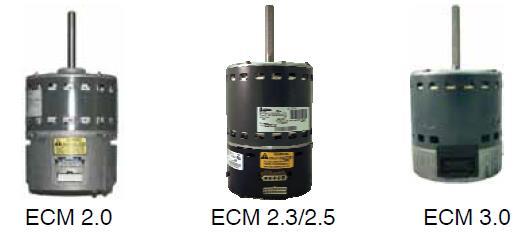 ECM Characteristics and Limitations Characteristics Constant airflow or torque means controlled to:
