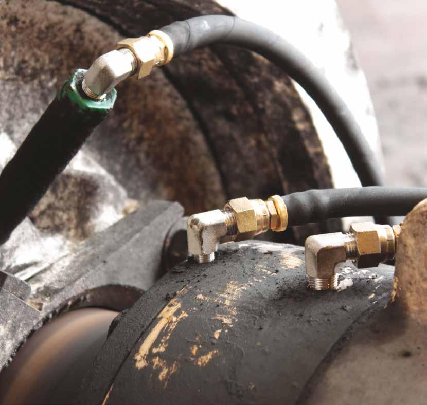 5 General Accessories Minimising the pressure loss between single point lubricators and lubrication points is an important factor for achieving long term, reliable lubricant delivery.