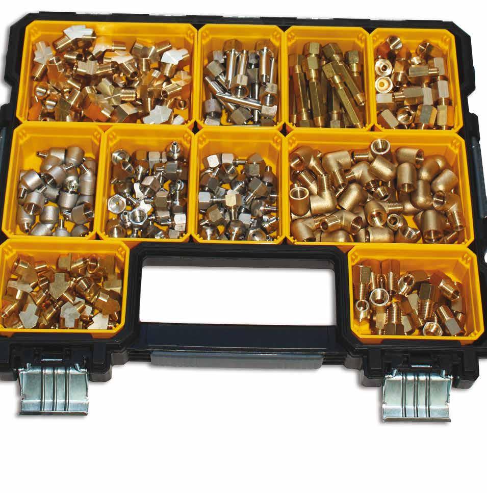 6 Fittings Cases Various fittings cases are available to provide a convenient and economical option for on-site spares.