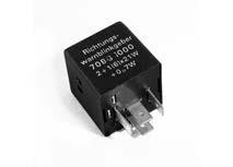 Relays 12 V Rear fog light switch-off relay 30 = input (rear fog light switch) 87 a = open contact (rear fog light vehicle) 85 = output socket (rear fog light trailer) order no.