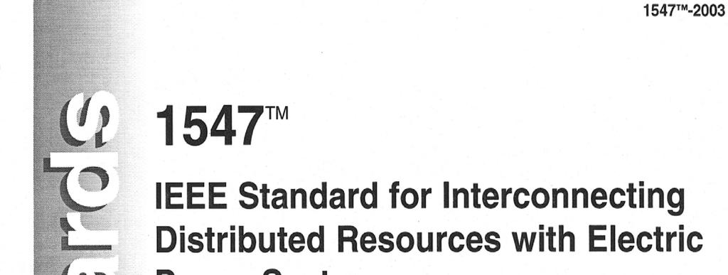 ANSI/IEEE Standard 1547 4.