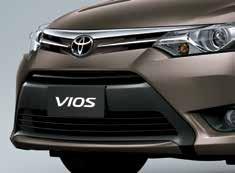 gives the Vios a sporty appeal, but is also made from lightweight material for