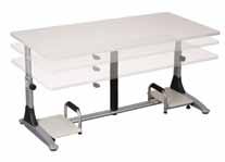 Lock the table in place once height is set. E. Eazy Workstation The E. Eazy Workstation features easy pneumatic height adjustment from 20" to 30".