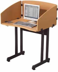 The Privacy Study Carrel is ideal anywhere private work areas are needed. Panels are 1" thick. Work surface measures 29 1/2"W x 23 1/2"D.