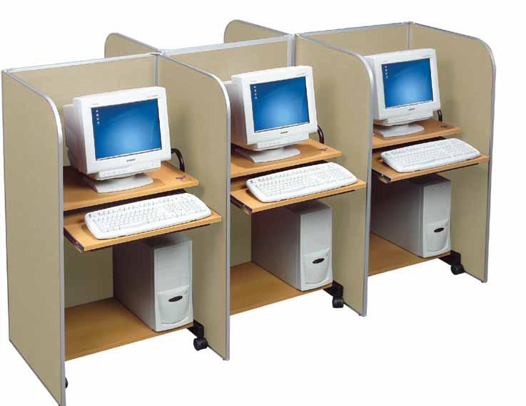 Carrels Single Tabletop Carrel Desks not included. Round Tabletop Carrel Please specify color when ordering. Double Tabletop Carrel Special colors available on orders of 25 or more carrels!
