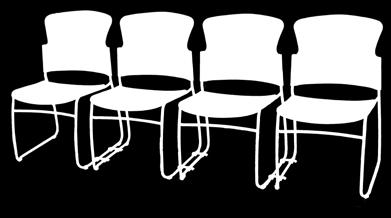 Reflex Guest Chair 34428* Reflex Guest Chair - Black (set of 4) 33 1/4" x 19 1/2" x 19"