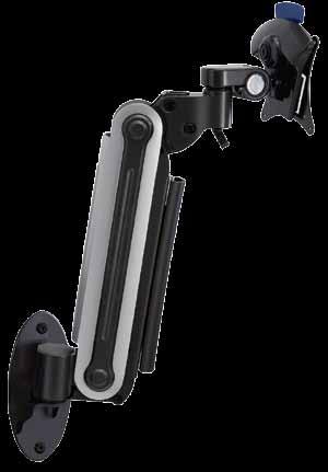 VESA compatible. C. Height Adjustable Monitor Mount - Holds flat panel up to 23".