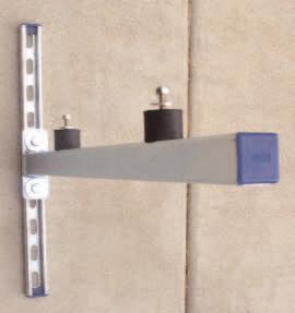 dampener resists vibration and sound hex bolt & washer strut wall hanger bracket