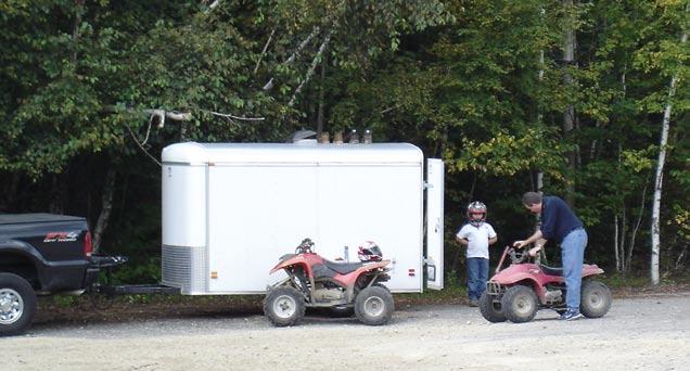 38 Vehicles Getting your OHV to the trail There are two ways to get your OHV to the trail: Transport your OHV on a trailer or