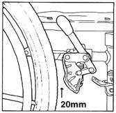 page 14 REGULAR CHECK AND ADJUSTMENT OF WHEEL LOCKS Important: Before carrying out this check, ensure that tyres are properly inflated and in good condition.