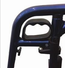 ADJUSTMENT OF FOOTPLATE HEIGHT Adjustment should be made by an attendant whilst the user is seated in the wheelchair.