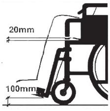 (Fig 3) No tools required Notes: 1. The footplate height should be adjusted so that there is no pressure on the legs from the front edge of the seat.