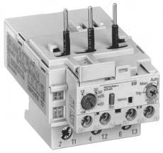 overload relays are available with Class 10, 15 or 20 tripping characteristics Choice of reset options Most industrial applications usually call for an overload relay that must be manually reset in